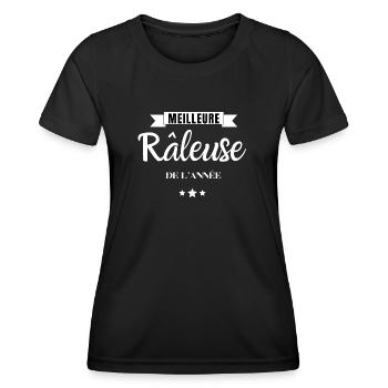 meilleure râleuse de l'année - T-shirt sport Femme - noir - Devant - AI Model Female 172 light (172cm)