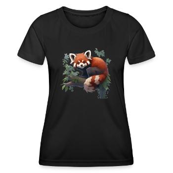 Red Panda Little Panda Red panda - Women's Functional T-Shirt - black - Front - AI Model Female 172 light (172cm)