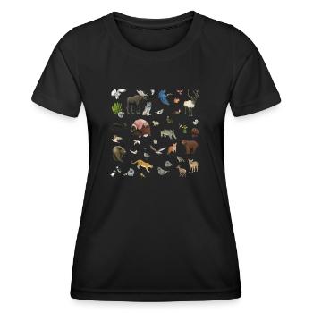Canada - Women's Functional T-Shirt - black - Front - AI Model Female 172 light (172cm)