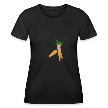 bote de carrotes - T-shirt sport Femme - noir - Devant - AI Model Female 172 light (172cm)