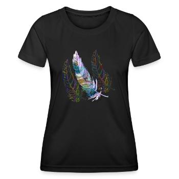 Stylo - T-shirt sport Femme - noir - Devant - AI Model Female 172 light (172cm)