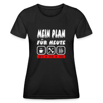Auto - Frauen Funktions-T-Shirt - Schwarz - Vorne - AI Model Female 172 light (172cm)
