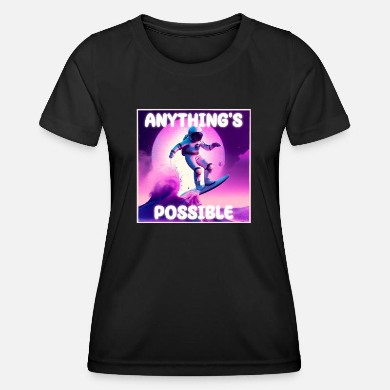 ANYTHING'S POSSIBLE - Women's Functional T-Shirt - black