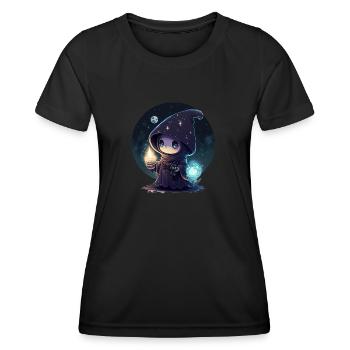 Cosmic Cutie - T-shirt sport Femme - noir - Devant - AI Model Female 172 light (172cm)