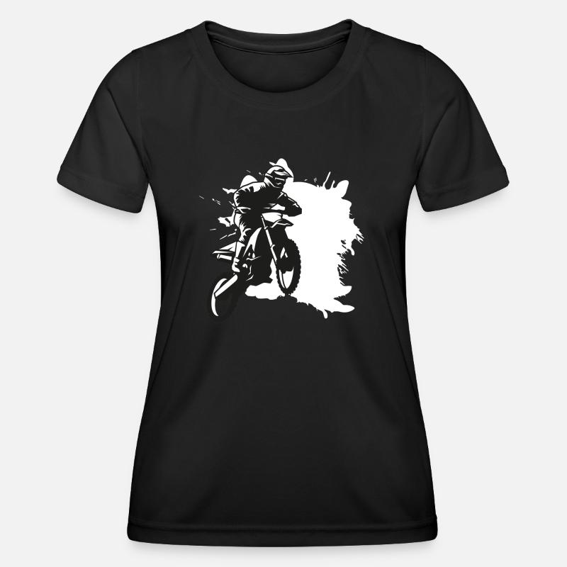 SUPER MOTO splash - Women's Functional T-Shirt - black
