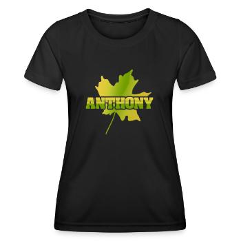 Herbst Anthony - Frauen Funktions-T-Shirt - Schwarz - Vorne - AI Model Female 172 light (172cm)