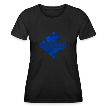 Geschenk für Conrad - Frauen Funktions-T-Shirt - Schwarz - Vorne - AI Model Female 172 light (172cm)