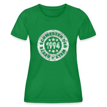 1994 - Frauen Funktions-T-Shirt - Kelly Green - Vorne - AI Model Female 172 dark (172cm)
