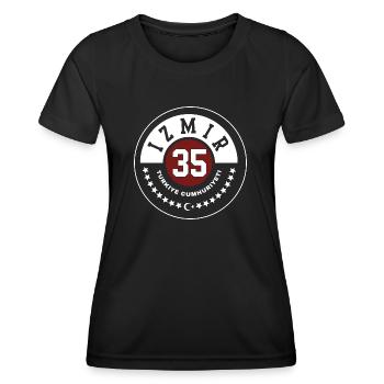 Izmir - T-shirt sport Femme - noir - Devant - AI Model Female 172 light (172cm)