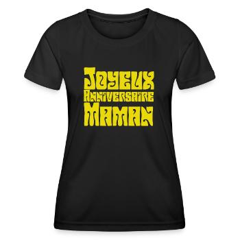 Happy birthday mommy - Frauen Funktions-T-Shirt - Schwarz - Vorne - AI Model Female 172 light (172cm)