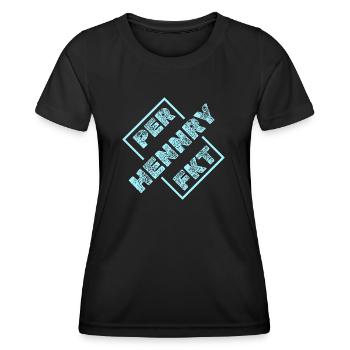 Vorname Hennry - Frauen Funktions-T-Shirt - Schwarz - Vorne - AI Model Female 172 light (172cm)
