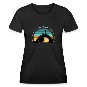 Set free - Women's Functional T-Shirt - black - Front - AI Model Female 172 light (172cm)