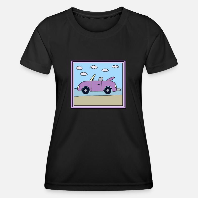 Car Design - Women's Functional T-Shirt - black