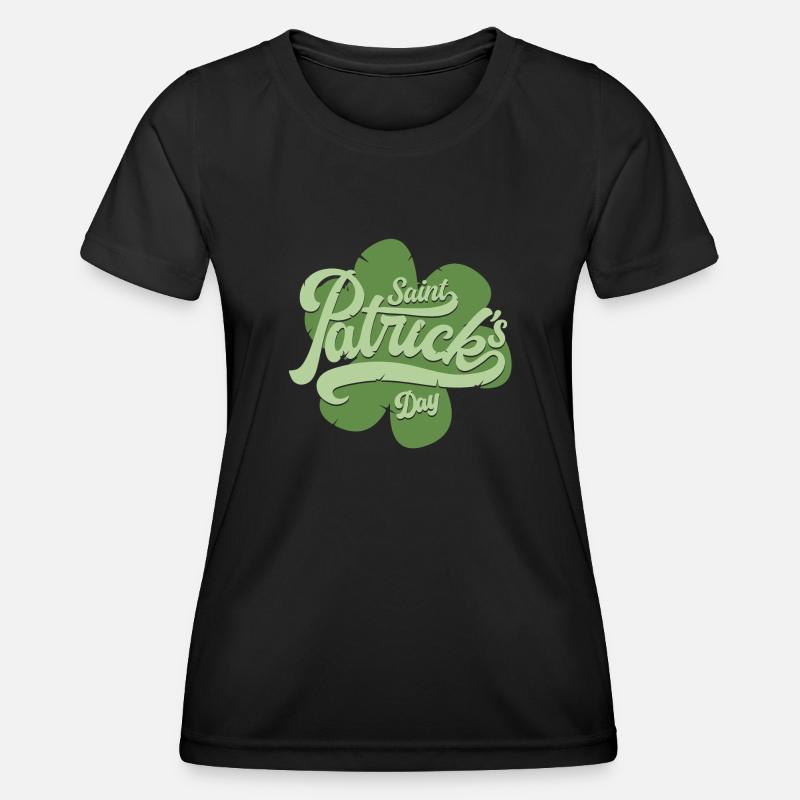Saint Patrick s Day - Women's Functional T-Shirt - black