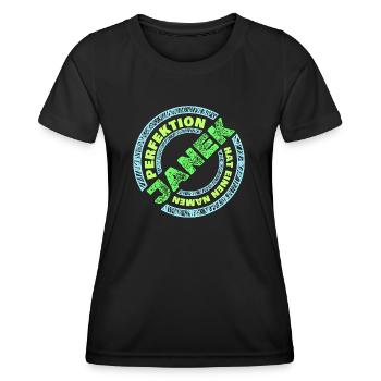 Geschenk für Janek - Frauen Funktions-T-Shirt - Schwarz - Vorne - AI Model Female 172 light (172cm)