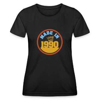 in 1990 - Women's Functional T-Shirt - black - Front - AI Model Female 172 light (172cm)