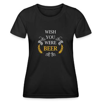 Bier - Frauen Funktions-T-Shirt - Schwarz - Vorne - AI Model Female 172 light (172cm)