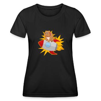 Animal - T-shirt sport Femme - noir - Devant - AI Model Female 172 light (172cm)