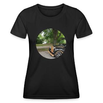 City Express Vienna Black Car 2 - Frauen Funktions-T-Shirt - Schwarz - Vorne - AI Model Female 172 light (172cm)
