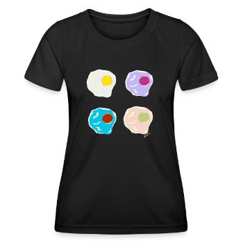 To Maria G. with affection. - Women's Functional T-Shirt - black - Front - AI Model Female 172 light (172cm)