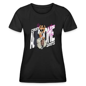 Chemises géniales - T-shirt sport Femme - noir - Devant - AI Model Female 172 light (172cm)