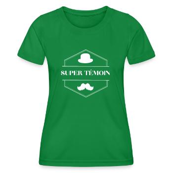 Super témoin - T-shirt sport Femme - vert - Devant - AI Model Female 172 dark (172cm)
