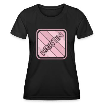 Woman Daughter First Name Maiden Name Kristin - Women's Functional T-Shirt - black - Front - AI Model Female 172 light (172cm)