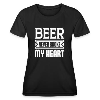 Beer Never Broke My Heart - Women's Functional T-Shirt - black - Front - AI Model Female 172 light (172cm)