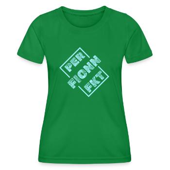Perfekt Einzigartig Fionn - Frauen Funktions-T-Shirt - Kelly Green - Vorne - AI Model Female 172 dark (172cm)