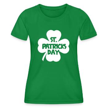 St. Patrick`s Day - Frauen Funktions-T-Shirt - Kelly Green - Vorne - AI Model Female 172 dark (172cm)