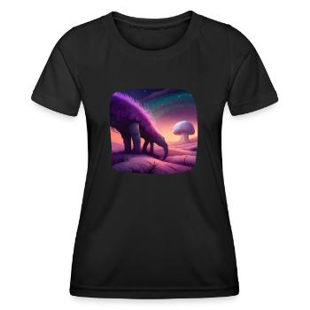 Créature fantastique mystique - T-shirt sport Femme - noir - Devant - AI Model Female 172 light (172cm)