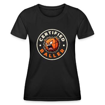 Certified Baller - Women's Functional T-Shirt - black - Front - AI Model Female 172 light (172cm)
