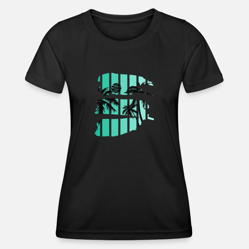 Sunset - Women's Functional T-Shirt - black