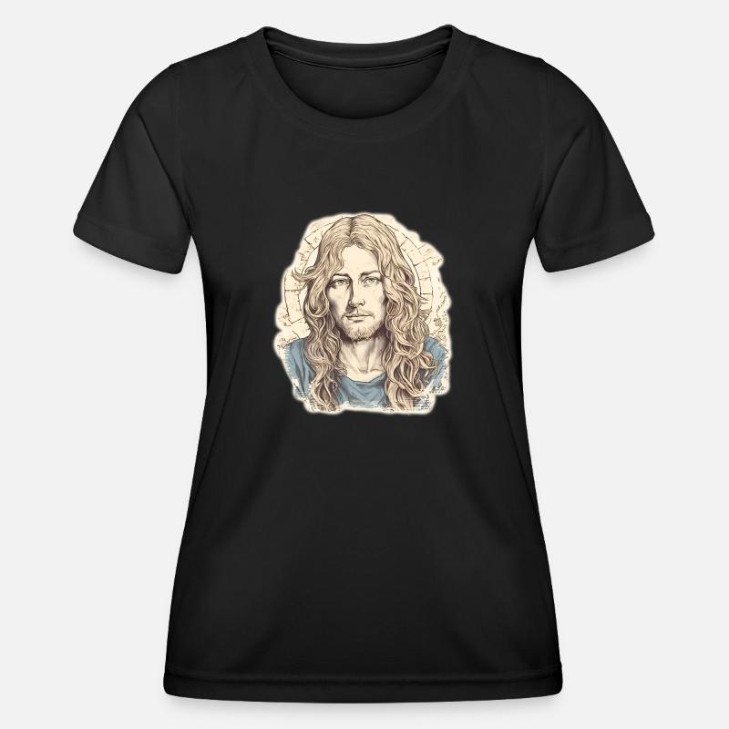 Jesus Christ #05 - Women's Functional T-Shirt - black