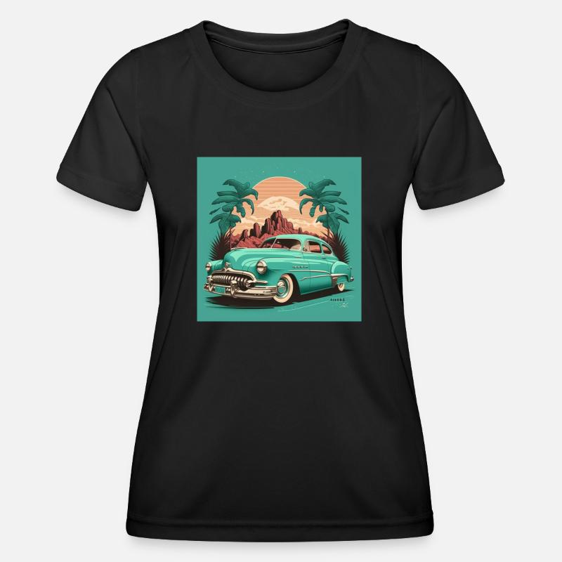 Retro Miami Vice - Women's Functional T-Shirt - black