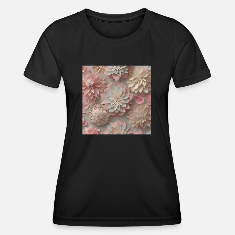 Amazing Flowers - Women's Functional T-Shirt - black
