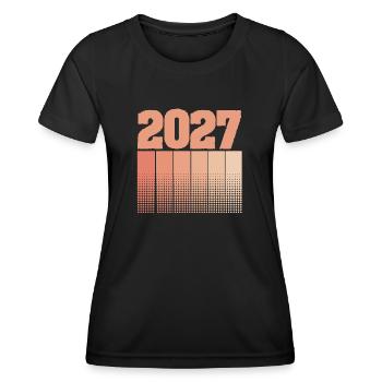 Drôle 2027 - T-shirt sport Femme - noir - Devant - AI Model Female 172 light (172cm)