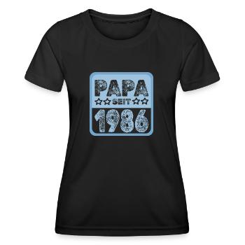Witzig 1986 - Frauen Funktions-T-Shirt - Schwarz - Vorne - AI Model Female 172 light (172cm)