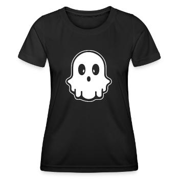 Geist Geister Geisterstunde Halloween - Frauen Funktions-T-Shirt - Schwarz - Vorne - AI Model Female 172 light (172cm)
