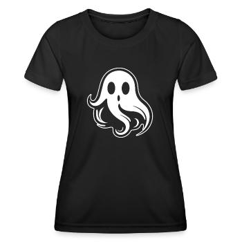 Geist Geister Geisterstunde Halloween - Frauen Funktions-T-Shirt - Schwarz - Vorne - AI Model Female 172 light (172cm)