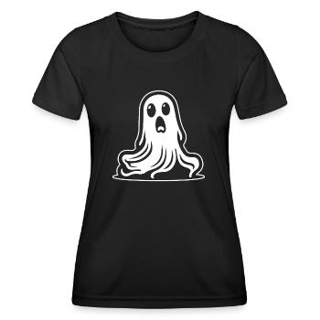 Geist Geister Geisterstunde Halloween - Frauen Funktions-T-Shirt - Schwarz - Vorne - AI Model Female 172 light (172cm)