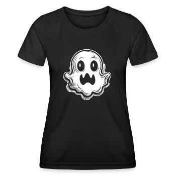 Geist Geister Geisterstunde Halloween - Frauen Funktions-T-Shirt - Schwarz - Vorne - AI Model Female 172 light (172cm)