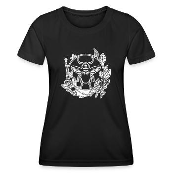 Insectes, bestioles, arthropodes - T-shirt sport Femme - noir - Devant - AI Model Female 172 light (172cm)