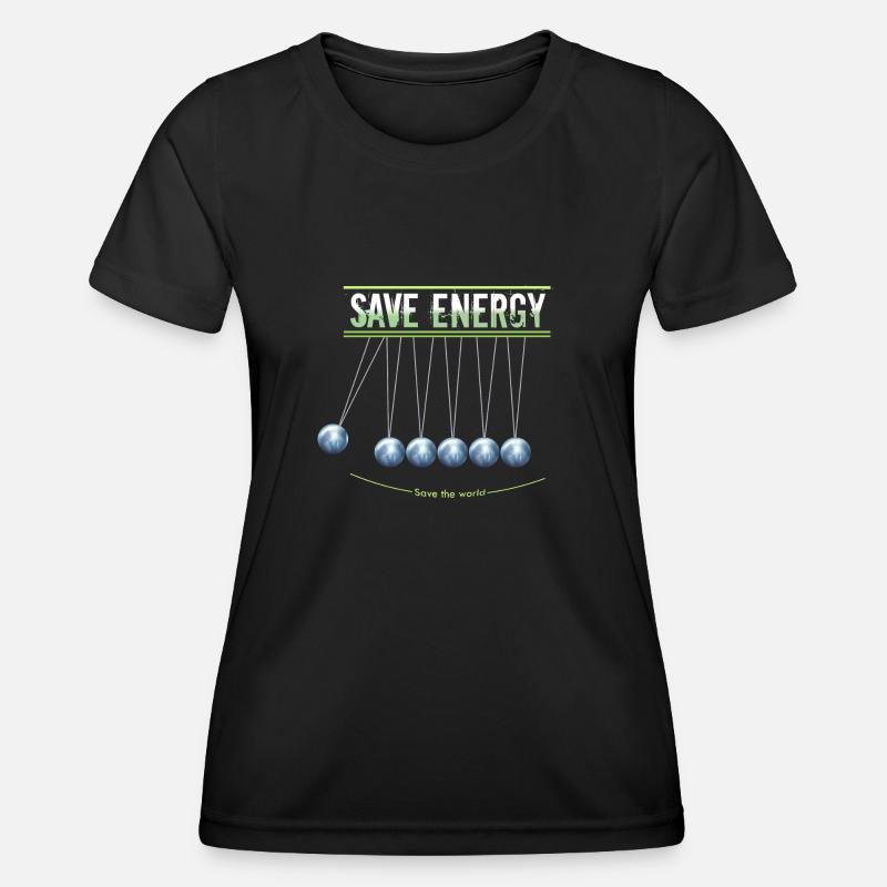 Save energy - Women's Functional T-Shirt - black
