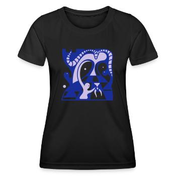 The farmers. Opportunities for advancement in hierarchy - Women's Functional T-Shirt - black - Front - AI Model Female 172 light (172cm)