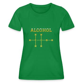 Molécule d’alcool - T-shirt sport Femme - vert - Devant - AI Model Female 172 dark (172cm)