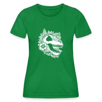 Dino Dinosaur Dinosaures Paléontologie - T-shirt sport Femme - vert - Devant - AI Model Female 172 dark (172cm)