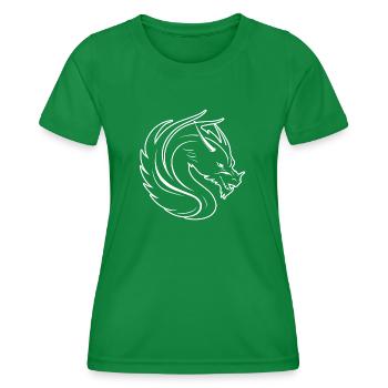 Drache Drachen Fantasie Mythologie - Frauen Funktions-T-Shirt - Kelly Green - Vorne - AI Model Female 172 dark (172cm)