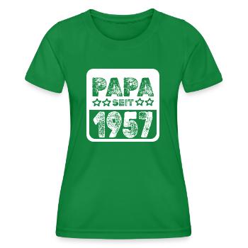 Witzig 1957 - Frauen Funktions-T-Shirt - Kelly Green - Vorne - AI Model Female 172 dark (172cm)