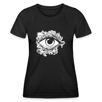 Eye Eyes Ophthalmologist - Women's Functional T-Shirt - black - Front - AI Model Female 172 light (172cm)
